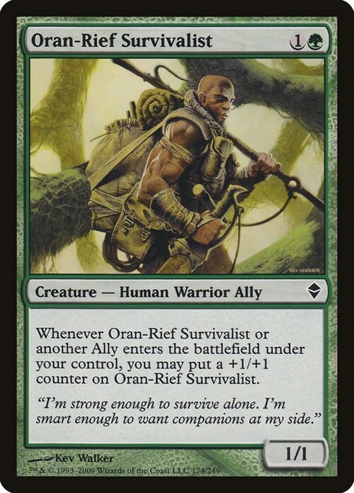 Survivalista di Oran-Rief Card Front