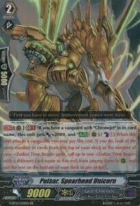 Pulsar, Spearhead Unicorn Card Front