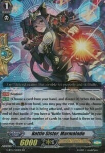 Battle Sister, Marmalade Card Front
