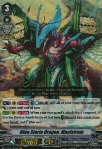 Blue Storm Dragon, Maelstrom [V Format] Card Front