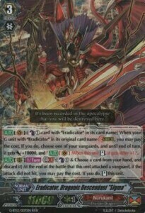 Eradicator, Dragonic Descendant "Sigma" Card Front