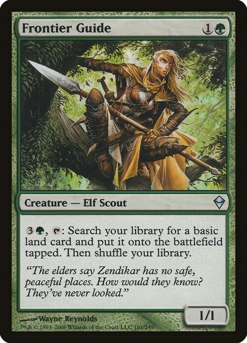 Frontier Guide Card Front