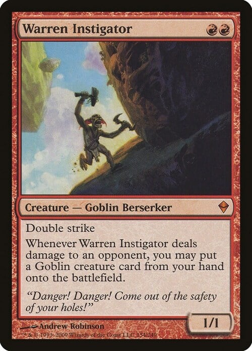 Warren Instigator Card Front