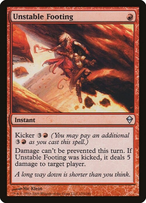 Unstable Footing Card Front