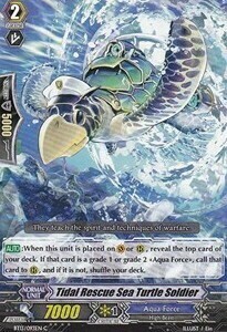 Tidal Rescue Sea Turtle Soldier Card Front