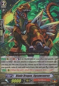 Blade Dragon, Jigsawsaurus [G Format] Card Front