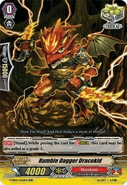 Rumble Dagger Dracokid Card Front