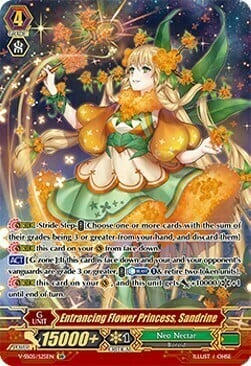 Entrancing Flower Princess, Sandrine [V Format] Card Front