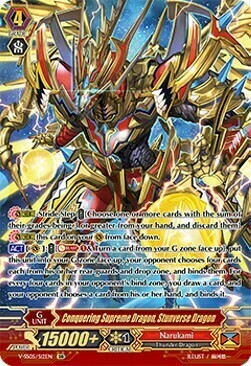 Conquering Supreme Dragon, Stunverse Dragon [V Format] Card Front