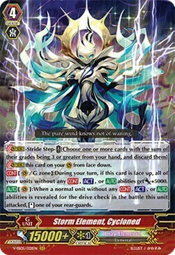 Storm Element, Cycloned Card Front