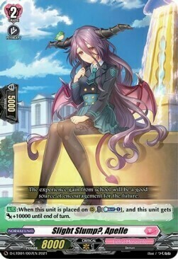 Slight Slump?, Apelle [D Format] Card Front