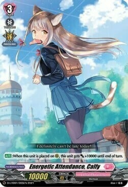 Energetic Attendance, Calfy [D Format] Card Front