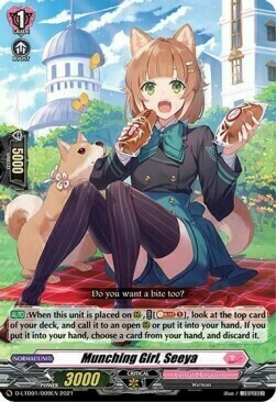 Munching Girl, Seeya [D Format] Card Front