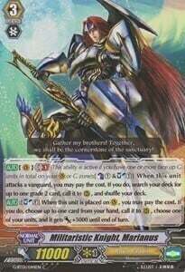 Militaristic Knight, Marianus Card Front