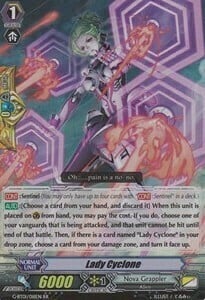 Lady Ciclone Card Front