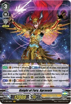 Knight of Fury, Agravain [V Format] Card Front