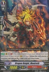 Monireth, Cavaliere Drago Card Front