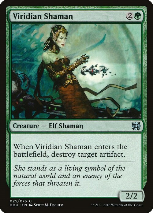 Viridian Shaman Card Front