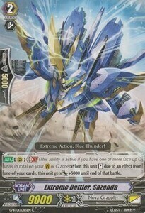 Sazanda, Combattente Extremo Card Front