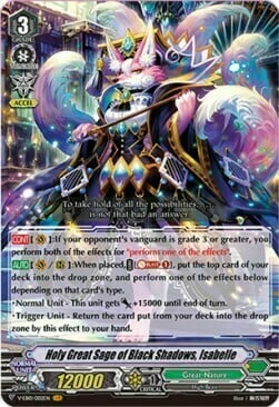 Holy Great Sage of Black Shadows, Isabelle Card Front