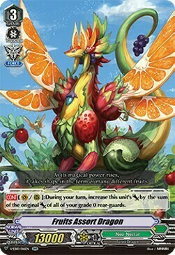 Fruits Assort Dragon Card Front