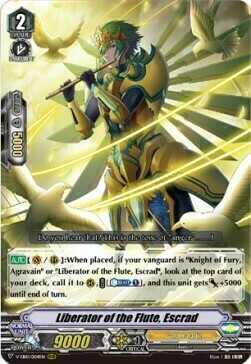 Liberator of the Flute, Escrad Card Front