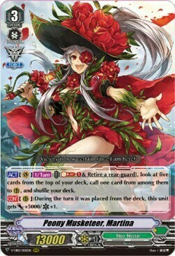 Peony Musketeer, Martina Card Front