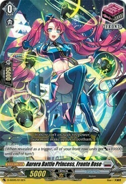 Aurora Battle Princess, Fronte Rose [D Format] Card Front