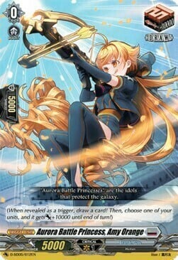Aurora Battle Princess, Amy Orange [D Format] Card Front