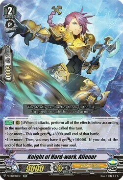 Knight of Hard-work, Alienor [V Format] Card Front