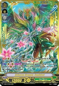 Arboros Dragon, Sephirot [V Format] Card Front