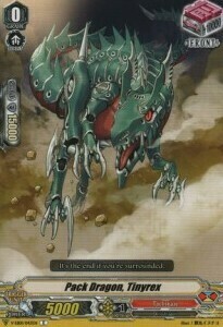 Pack Dragon, Tinyrex Card Front