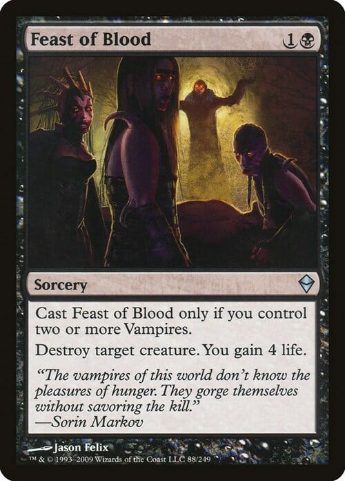 Feast of Blood Card Front