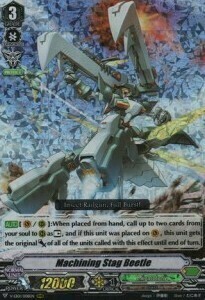 Machining Stag Beetle [V Format] Card Front
