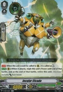 Jocular Cicada Card Front