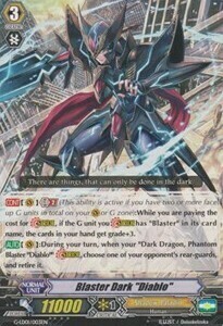 Blaster Dark "Diablo" Card Front