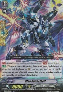 Blau Dunkelheit Card Front