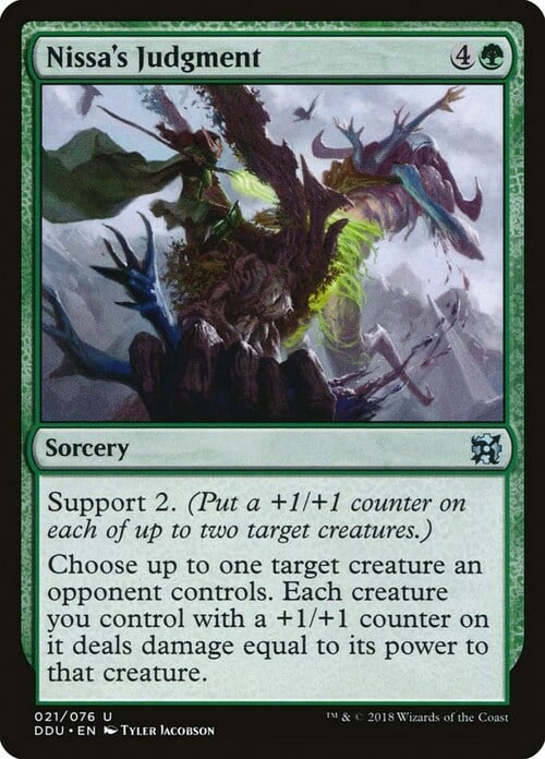 Nissa's Judgment Card Front