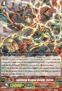 Zorras, Cavaliere Drago del Fulmine Card Front