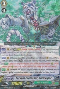Tigre Guru, Professore Fervido Card Front