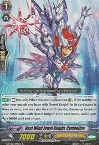 Heat Wind Jewel Knight, Cymbeline Card Front