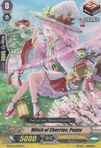 Witch of Cherries, Poppy [G Format] Card Front