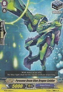 Pyroxene Beam Blue Dragon Soldier Card Front