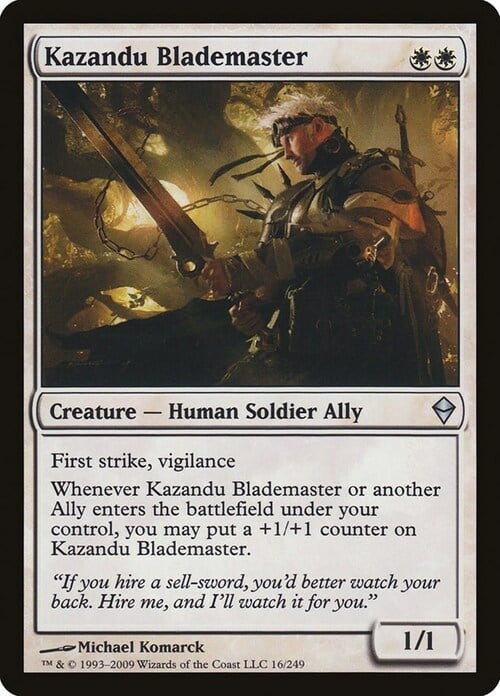 Kazandu Blademaster Card Front