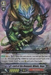 Lord of the Demonic Winds, Vayu Card Front