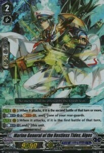 Marine General Of The Restless Tides, Algos [V Format] Card Front