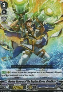 Marine General of Raging Waves, Gondikas [V Format] Card Front
