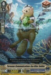 Pyroxene Communications Sea Otter Soldier [V Format] Card Front
