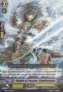 Knight of Passion, Bagdemagus Card Front
