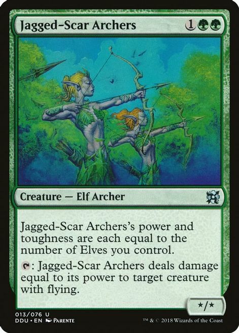 Jagged-Scar Archers Card Front